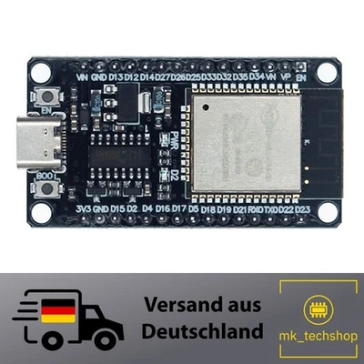 ESP32 NodeMCU Type-C CH340 Board WROOM-32 WiFi BT Arduino komp. OpenDTU Ahoy-DTU - Bild 1 von 3