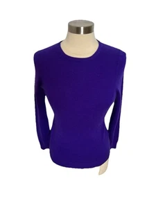 Charter Club Luxus Kaschmir Pullover Damen S Deep Purple Rundhals Pulli - Bild 1 von 8