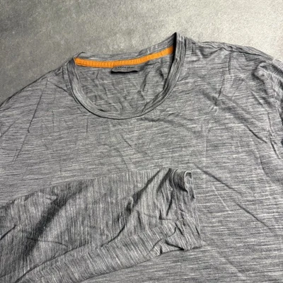Camisa Icebreaker Hombres XL Gris Cool-lite Mezcla de Lana Capa Base Manga Larga Exterior Foto 1 de 4