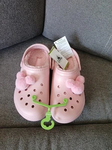 Crocs Disney Miniholiday faux fur lined Clogs Women's sz 12 fits men sz 10~NWT - Picture 1 of 6