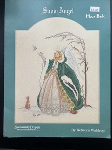 SNOW ANGEL CROSS STITCH LEAFLET - MAR BEK - REBECCA WALDROP - Picture 1 of 1