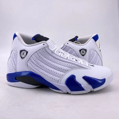 Air Jordan 14 Retro "WHITE HYPER ROYAL" 2020 - Talla 9.5 - 487471 104 (14121-14) Foto 1 de 4