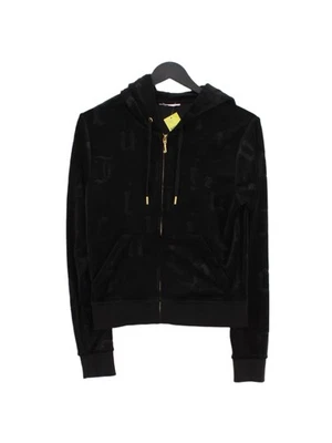 Juicy Couture Women's Hoodie S Black Graphic Polyester with Elastane Full Zip - Image 1 of 4