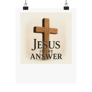 Inspirierendes Wandbild Poster, Glaubensdeko, religiöses Geschenk, christliches Zuhause [...] - Bild 1 von 5