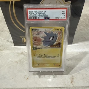 Pokemon PSA 7 NM Pupitar 59/101 EX Dragon Frontiers Reverse Holo 2006 #4647 - Picture 1 of 2