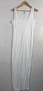 Skims Soft Lounge Rib Tank Maxikleid weiß Gr.L Large langer Slip 158973 - Bild 1 von 5