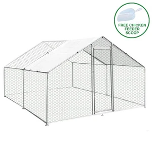 Walk In Chicken Run Cage Coop 3m x 4m x 2m Dog Pen House Kennel - Picture 1 of 11