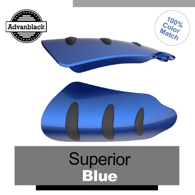Protector de mano Advanblack Superior azul para Harley Davidson Touring y Softails Foto 1 de 4