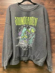 Sound Garden Rat Rod Gray Pullover Oversized Crewneck Sweatshirt S/M Rare Hoodie - Picture 1 of 24