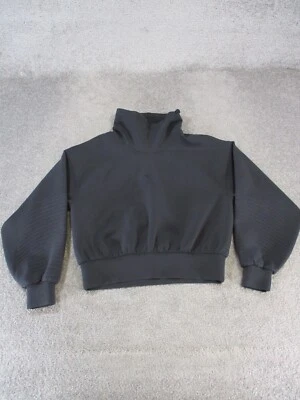 Lululemon Full Florish Sweater Womens 8 Black Fleece * - Image 1 of 4