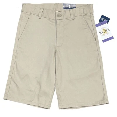 NWT IZOD Youth 10 Regular Flat Front Khaki Shorts Chino Natural Stretch Uniform - Image 1 of 4
