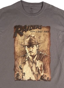 Indiana Jones Tshirt Raiders of the Lost Ark Disney Parks Grey - Picture 1 of 4