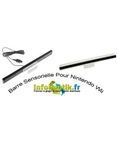 BARRE CAPTEUR INFRAROUGE FILAIRE POUR NINTENDO Wii, WiiU™ - Photo 1/10