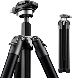 Fotopro 59" Travel Tripod Lightweight Compact Camera BallHead Quick Release Plat - Picture 1 of 6