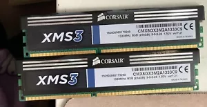 CORSAIR XMS3 8GB 2x4GB 1333MHZ CMX8GX3M2A1333C9 DIMM GAMING RAM 240pin PC - Picture 1 of 1