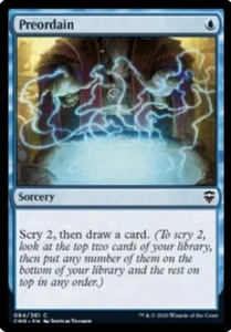 Preordain 084/361 Commander Legends CMR MTG NM - Picture 1 of 1