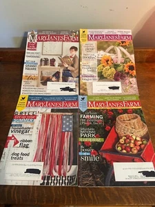 Mary Janes Farm Magazine Lot of 4, 2018 Quilting, National Park Camping, Winery - Foto 1 di 5