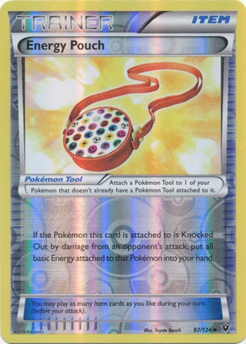 Pokemon - Energy Pouch - 97/124 - Uncommon - Reverse Holo - XY - Fates Collide - - Image 1 of 1