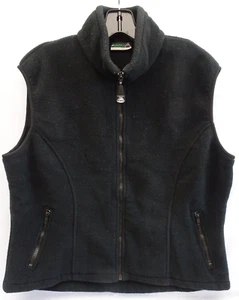 Avalanche Wear Performance Fleece Sleeveless Vest XL Black Zip - Picture 1 of 5