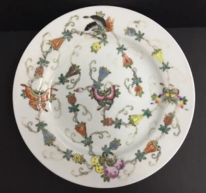 Mazuma *A85 China JingDeZhen Vintage Porcelain White Butterfly 9" Plate - Picture 1 of 3