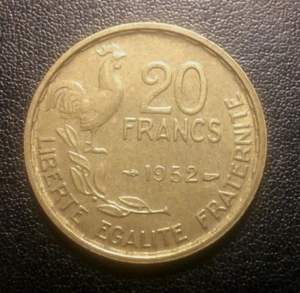 1952 France 20 Francs Coin - Picture 1 of 2