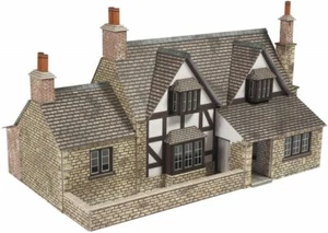 Metcalfe PN167 Town End Cottage Die Cut Pre Coloured Card Kit N Gauge 2nd Post O - Picture 1 of 8