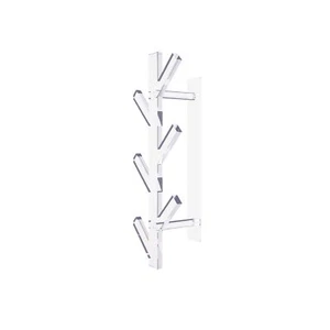 Vertical Coat Rack Wall Mounted Acrylic Hanging Coat Hooks Wall Mounted Tree ... - Picture 1 of 7