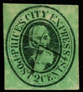 US Local Post STAMP SCOTT #119L2 PRICE'S CITY LETTER EXPRESS POST - Picture 1 of 2
