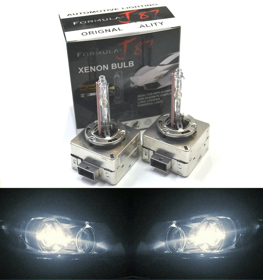 HID Xenon D1S Two Bulbs Head Light 4300K Stock Bi-Xenon Replacement Plug Play - Image 1 of 4