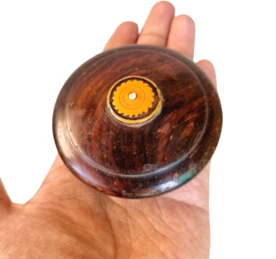 Antigua caja de opio rara de palo de rosa artesanal fina antigua de la década de 1930, coleccionable Foto 1 de 4