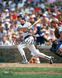 Ryne Sandberg Chicago Cubs Autographed 16" x 20" Hitting Photograph