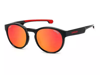 Carrera Men's Round 51mm Full-Rim Mirrored Sunglasses Black - Image 1 of 3