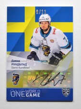 2021-22 Sereal KHL Platinum Autograph #ONE-A120 David Rundblad 09/11