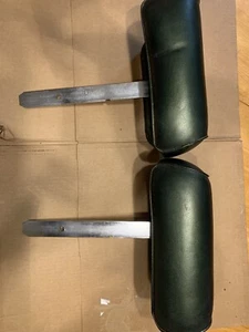 1968-1972 Chevrolet Buick Pontiac Oldsmobile Green Bench Seat Head Rests GM OEM - Picture 1 of 18