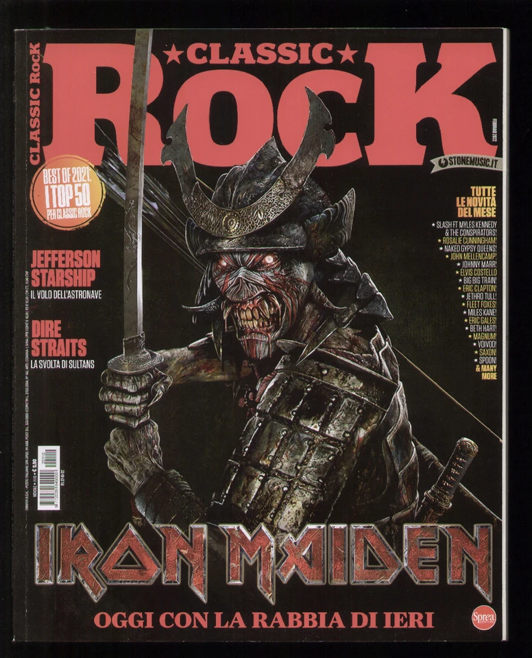 CLASSIC ROCK 110/2022 SPREA IRON MAIDEN SLASH JETHRO TULL MAROCCOLO DIRE STRAITS - Immagine 1 di 1