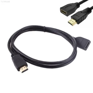 5FT Premium Gold Plated Hdmi Extension Cable Extender Male to Female HDMI 1080P - Picture 1 of 5