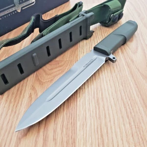 Extrema Ratio Contact Fixed Knife 6.38" N690 Steel Blade Green Forprene Handle - Picture 1 of 13