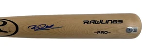 Brennen Davis Iowa Cubs signed Autogramm Blonde Rawlings Baseballschläger COA - Bild 1 von 2