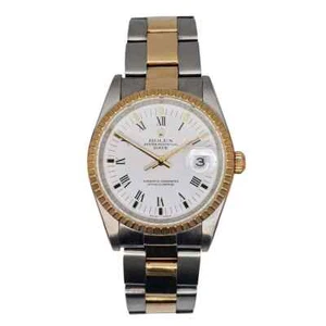 Rolex Oyster Perpetual Date 15223 34mm Gold & Steel Full Set 2003 - Picture 1 of 10