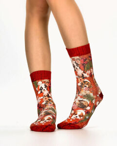 WIGGLESTEPS Damen Socken Funktions - Socken (One Size 36/40) - Weihnachten 03811