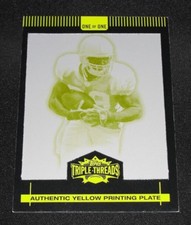 2007 Topps Triple Threads JOSEPH ADDAI #31 Yellow Printing Plate #1/1 Colts LSU