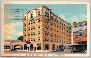 Lafayette Louisiana 1944 Postcard Evangeline Hotel - Picture 1 of 2