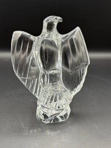 Escultura águila halcón cristal baccarat Francia vintage - Imagen 1 de 5