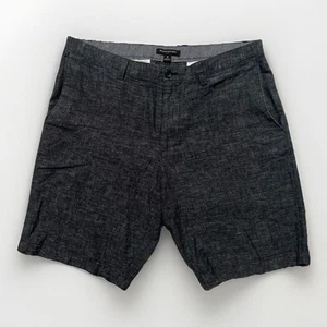 BANANA REPUBLIC Linen Cotton Blend Casual Shorts Dark Indigo Size 35 - Picture 1 of 5