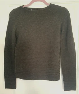 Giorgio Armani Long Sleeve Wool Silk Cashmere Knit Sweater Women's US 4/6 Black - Picture 1 of 15