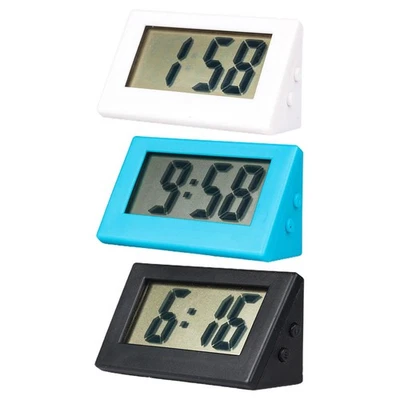 Mini-Digitaluhr, LCD, kleine batteriebetriebene Uhr, Büro-Tischzeitanzeige - Bild 1 von 4