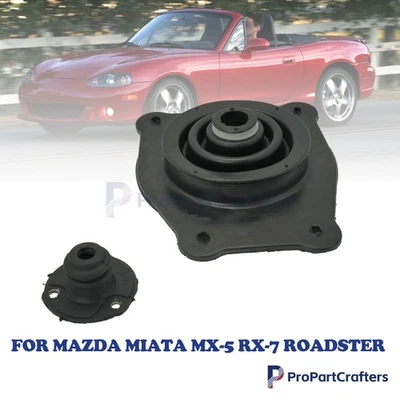 For Mazda Miata MX-5 RX-7 Roadster Shift Boots Bush Shifter Turret Insulator Kit Foto 1 de 4
