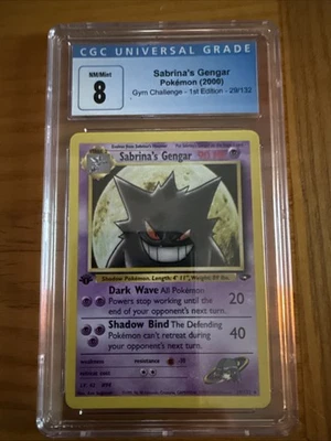 2000 Pokémon Sabrina’s Gengar Gym Challenge 1st Edition CGC 8 29/132 - Image 1 of 2