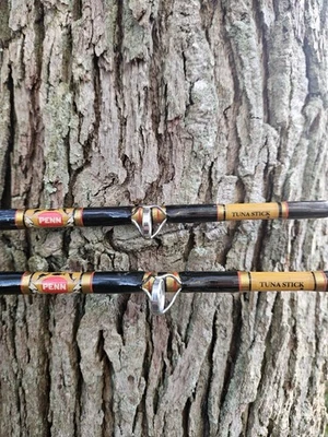 2 Penn Tuna Stick Rod 3950 RCSS 5' 40-100LB TROLLING  RODS Aftco Rollers Clean ! - Image 1 of 4