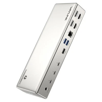 Thunderbolt 4 Dockingstation 40Gbps 3/4x 4K Displays 96W PD Laden 2.5G LAN - Bild 1 von 4